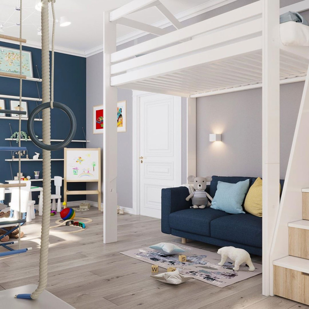 Детская для двух мальчиков с Горами на стенах Alltowall