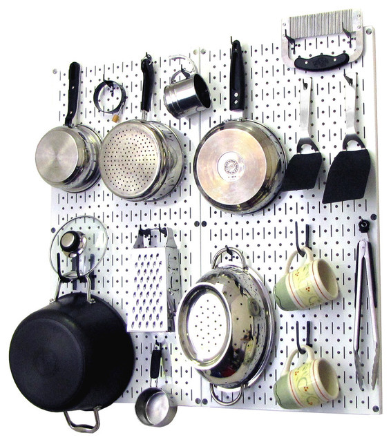 Kitchen Pegboard Organizer Pots And Pans White Kitchen Pegboard Organizer Pots And Pans White Black Accessories