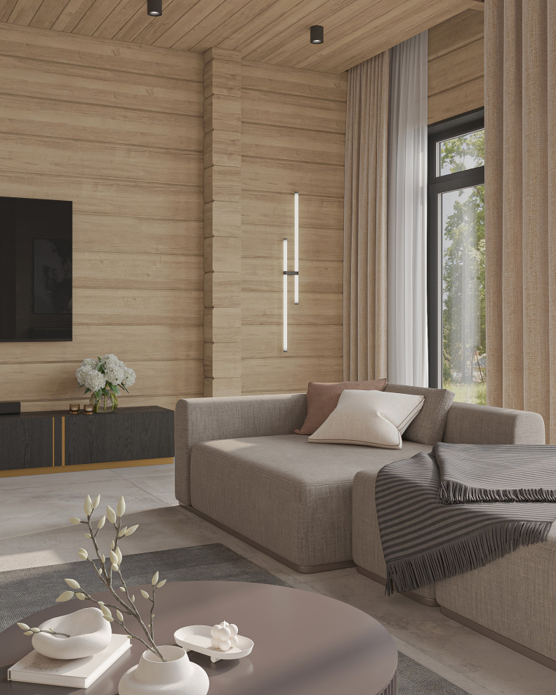 Загородный дом из клееного бруса