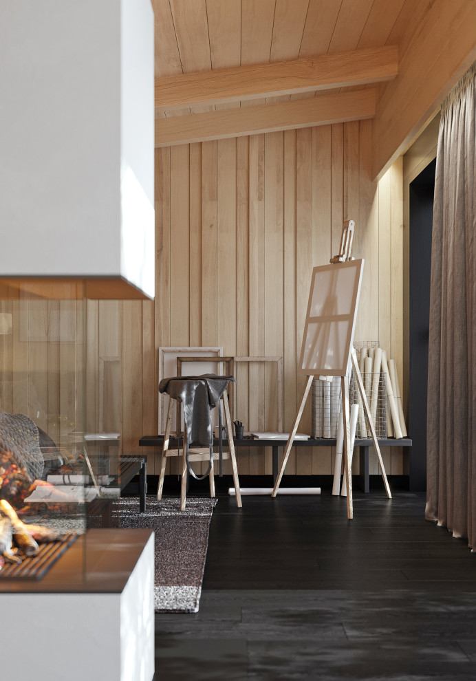 Гостевой дом с камином