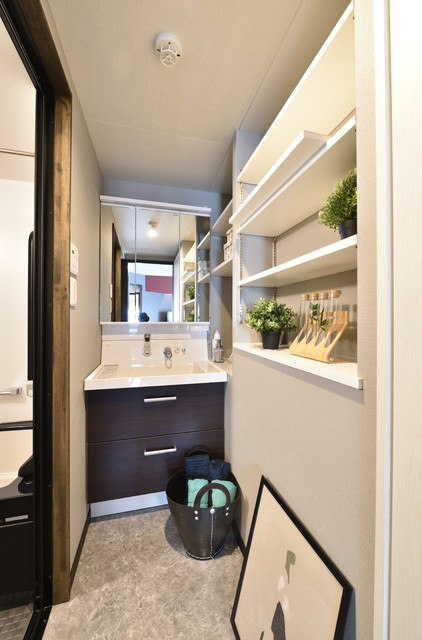 洗面所 moderno-bagno-di-servizio