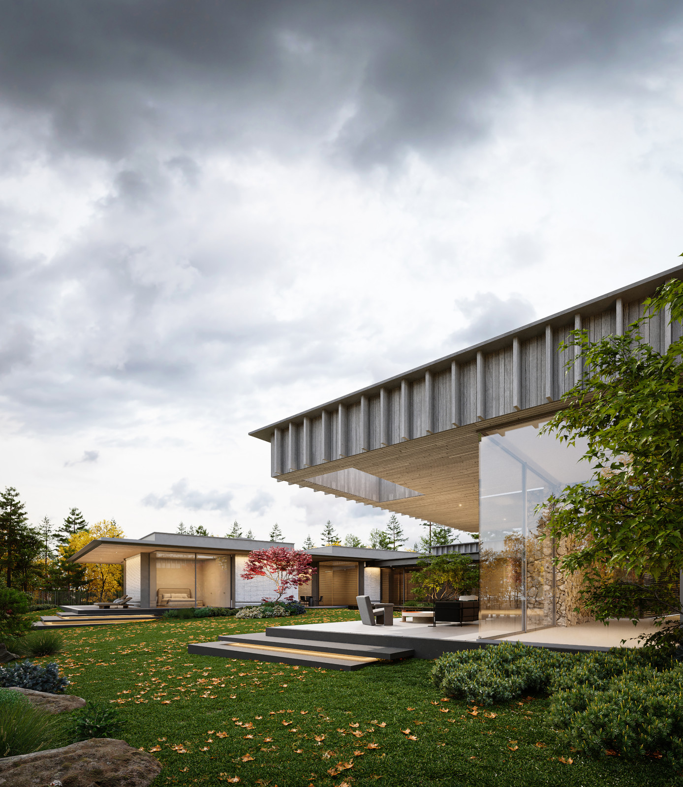 Introspective House рядом с Национальным парком «Лосиный Остров».