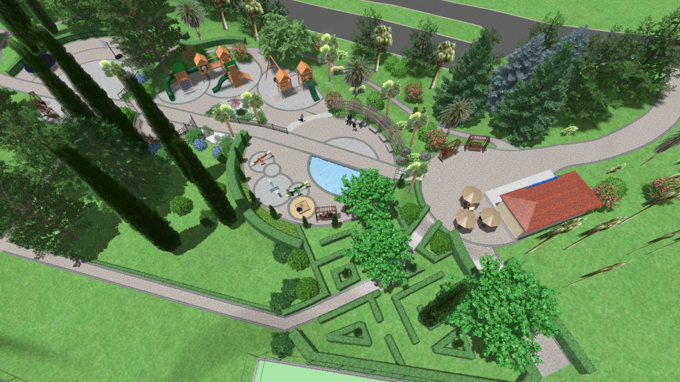 Детская площадка для санатория.