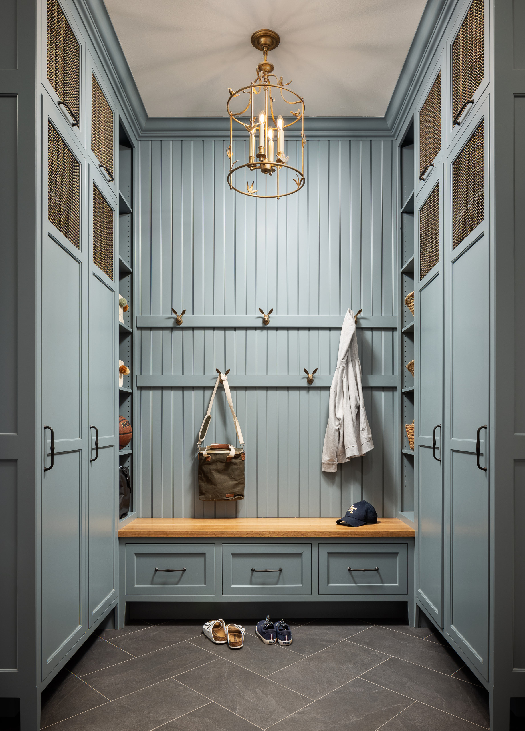 Entryway Mudroom Lockers With Doors Custom Mudroom Benches & Storage:
