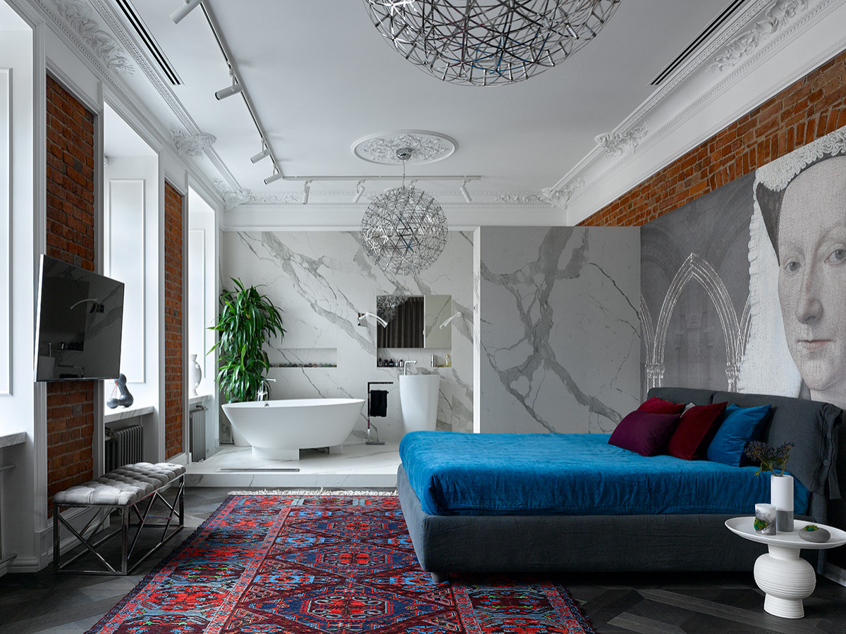 Спальня-студия, общий план