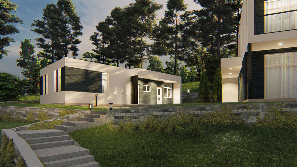 Дом из газобетона в современном стиле