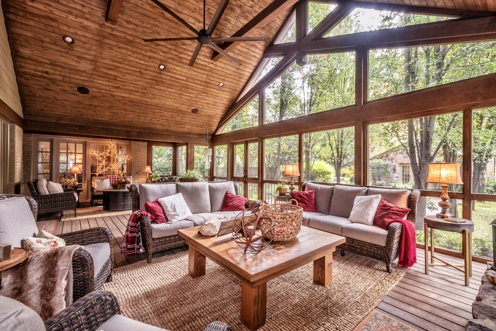 Midtown Screen Porch Addition - Rustic - Porch - Other - by Heritage ...