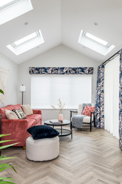 Family Room trendy-dagligstue