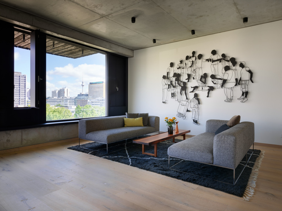 Industrial living room in Berlin.
