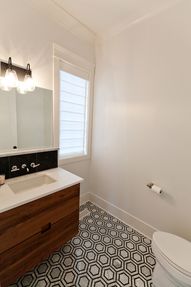 Transitional home design photo in Chicago