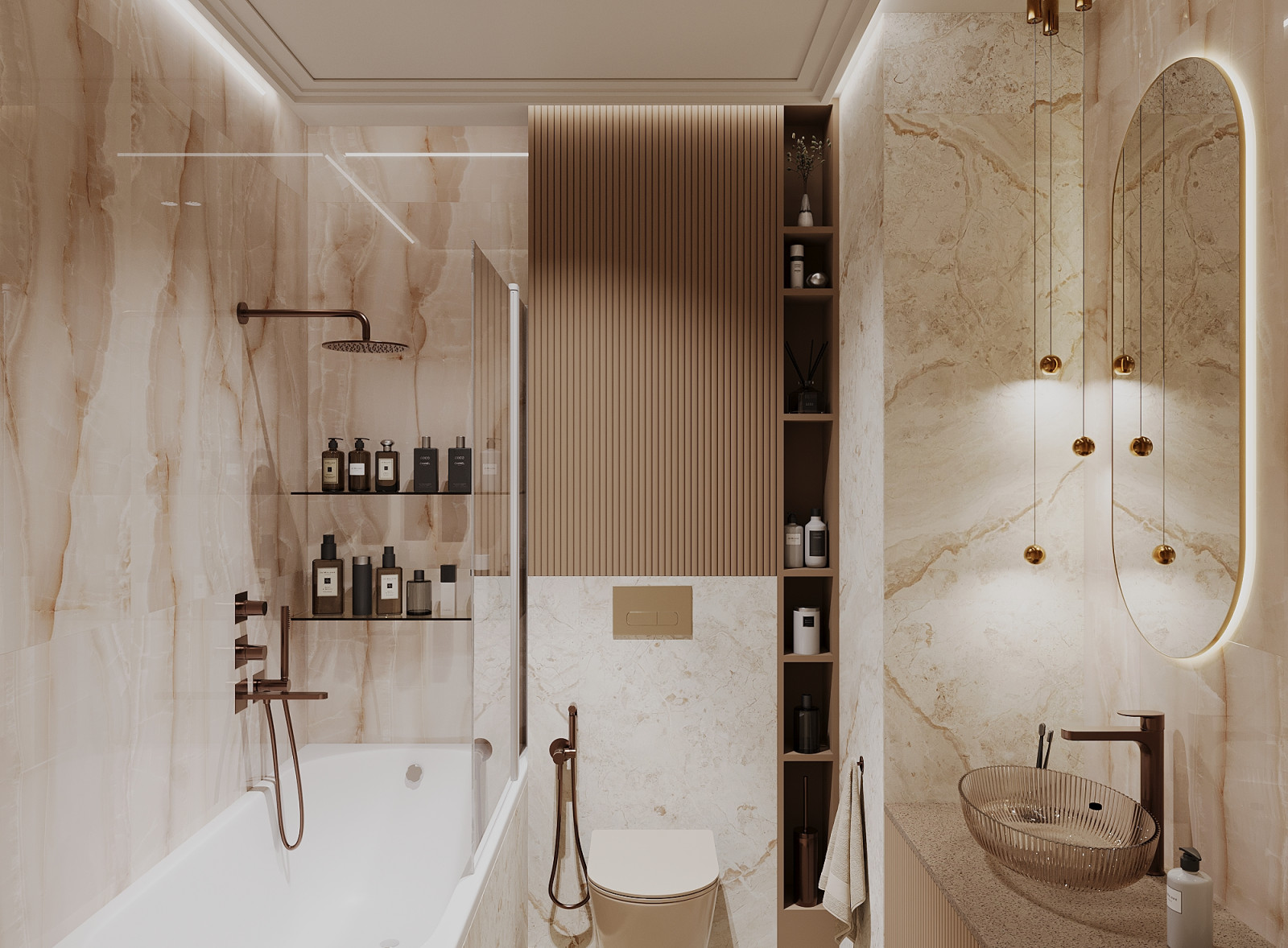 Интерьер 4-ёх комнатной квартиры_ "VANILLA LATTE"