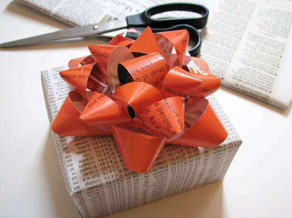 How About Orange Gift Bow Tutorial eclectic