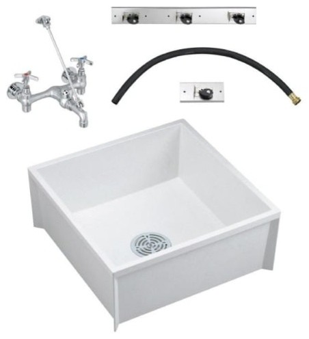American Standard Msbidtg2424 Fiat Floor Mount Utility Sink Fixture American Standard Msbidtg2424 Fiat Floor Mount Utility Sink Fixture Contemporary Sinks By Buildcom