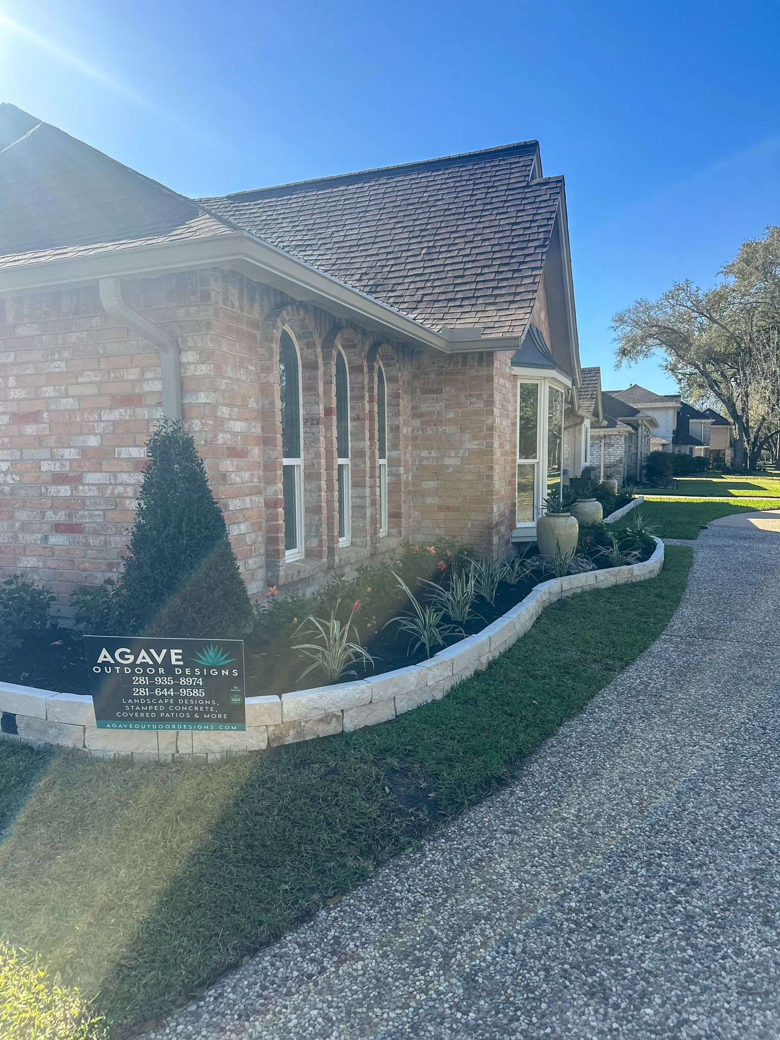 Front yard makeover at Durban Dr!
