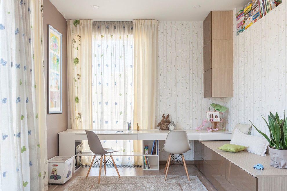 Design ideas for a contemporary kids' room in Moscow.