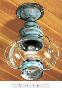Brass Traditions Medium Semi-Flush Onion Light - Home Electronics ...