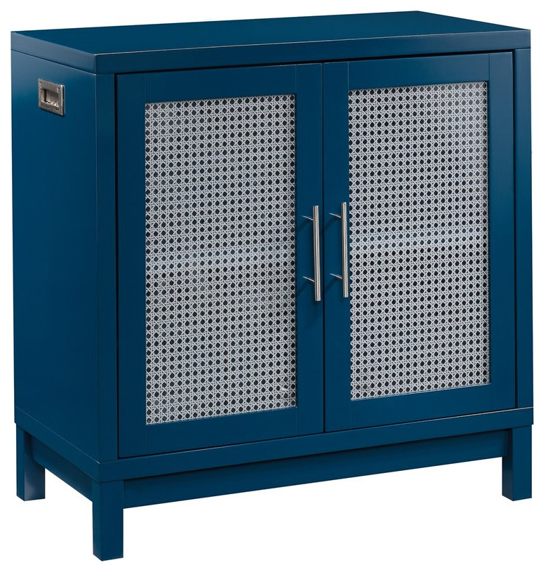Sauder Vista Key Accent Storage in Navy Blue Contemporary Storage by