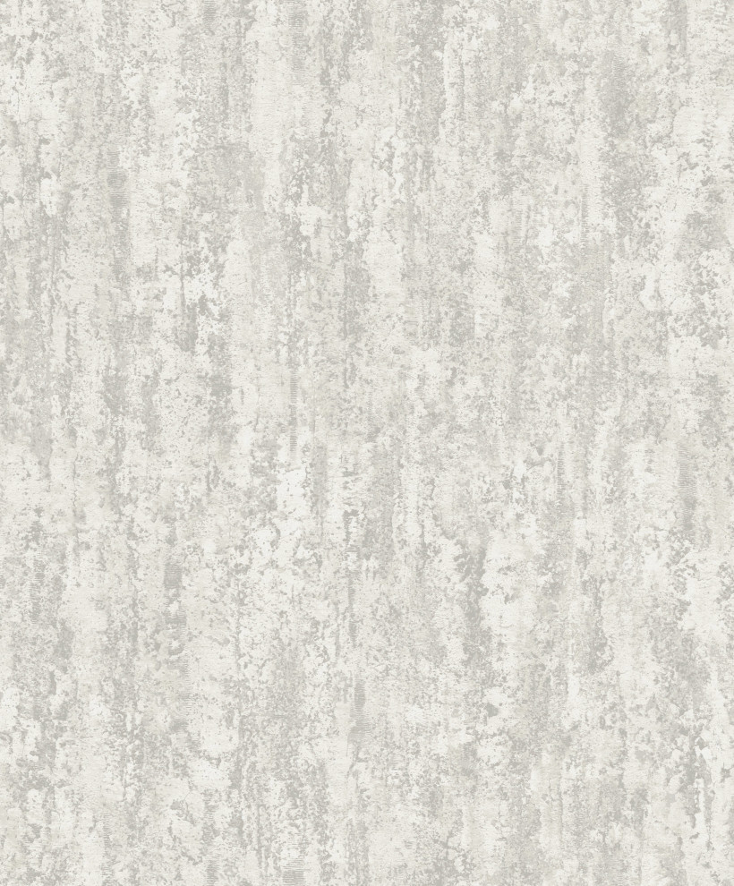 Cloudy Concrete Plain Design Textured Double Roll Wallpaper, Double Roll Contemporary