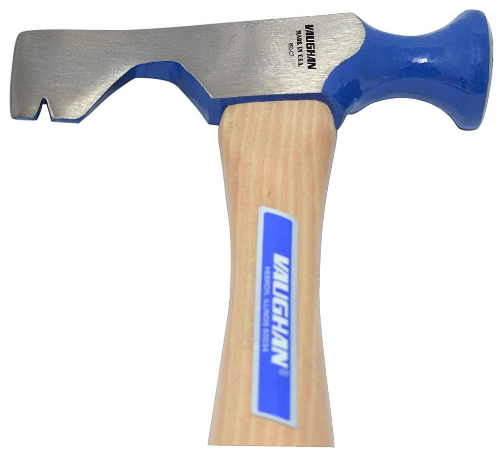 Vaughan WB Drywall Hatchet with Milled and Crowned Face, 12 Oz Head