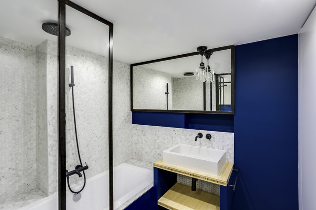 DUPLEX PARIS 14&egrave;me contemporary-badrum