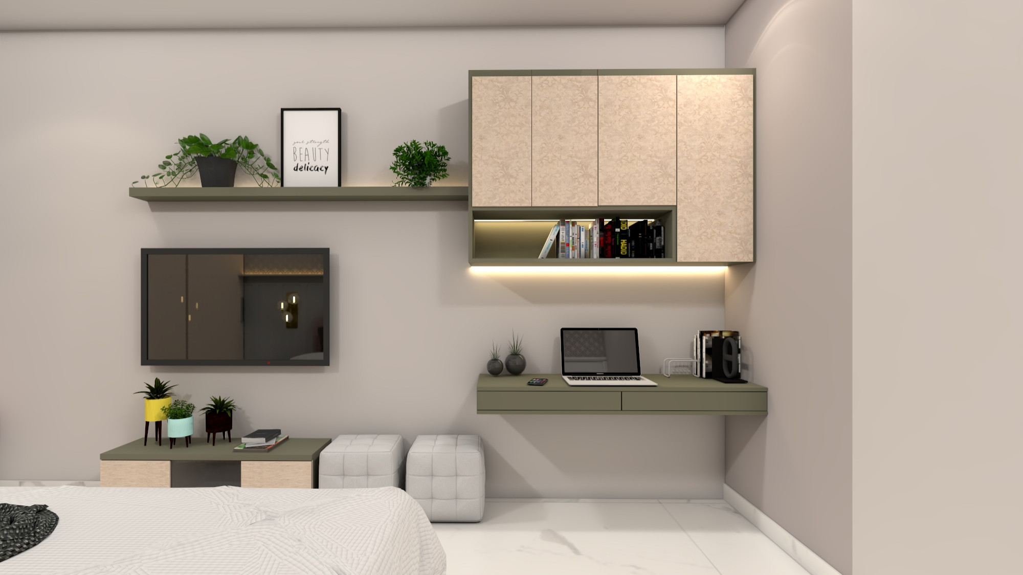 モダンスタイルのおしゃれな寝室のインテリア画像 75選 22年10月 Houzz ハウズ