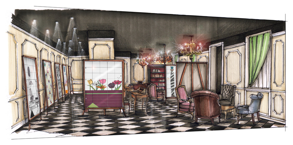 Moscow showroom, Ceramica Bardelli.