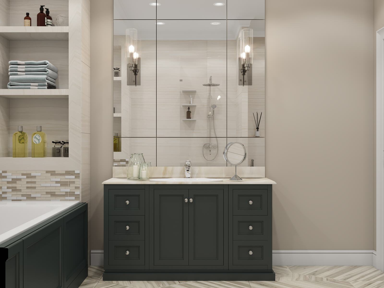 Двухуровневая квартира для пары со взрослым сыном