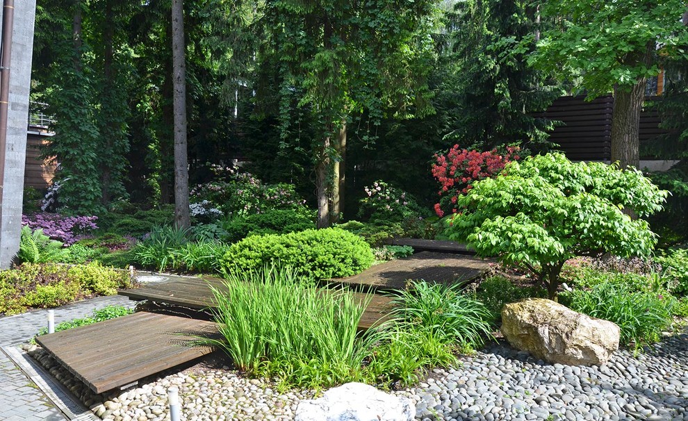 Сад с японским характером в КП Ландшафт