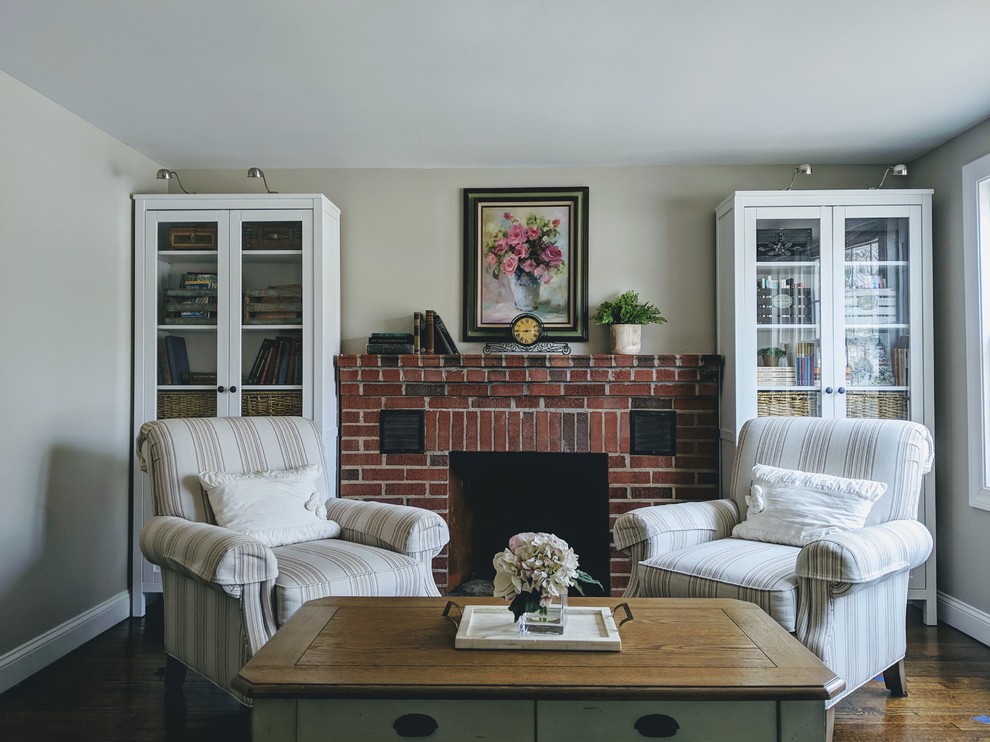 Old Brick Fireplace with Heatilator Vents