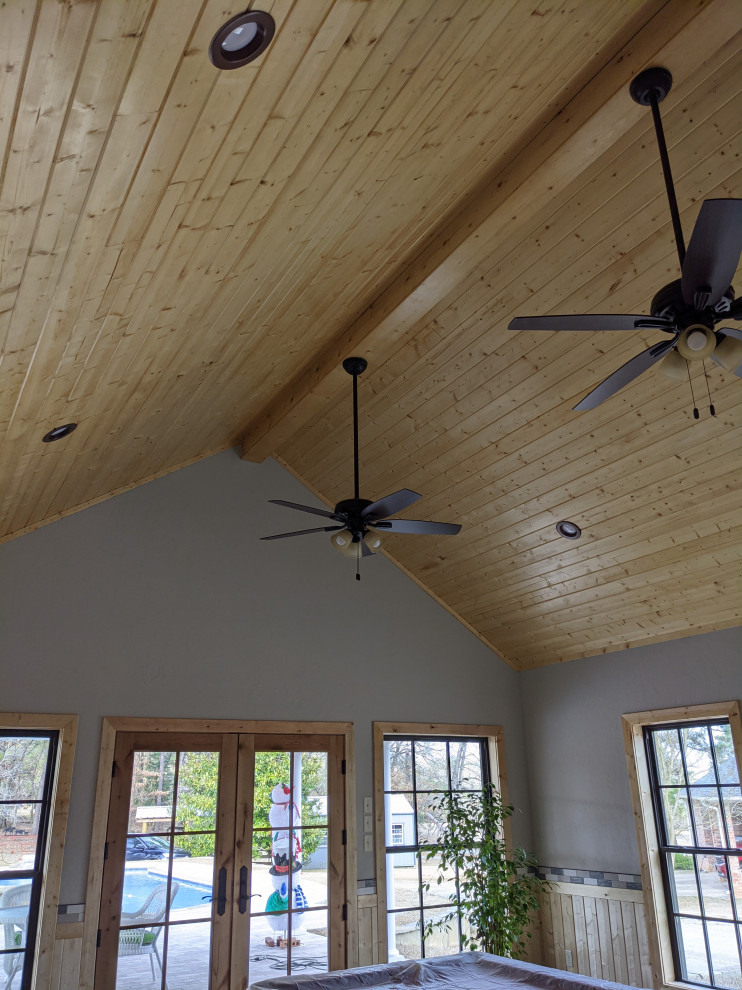 Pool House Traditional Family Room Dallas by Larry Gilliam