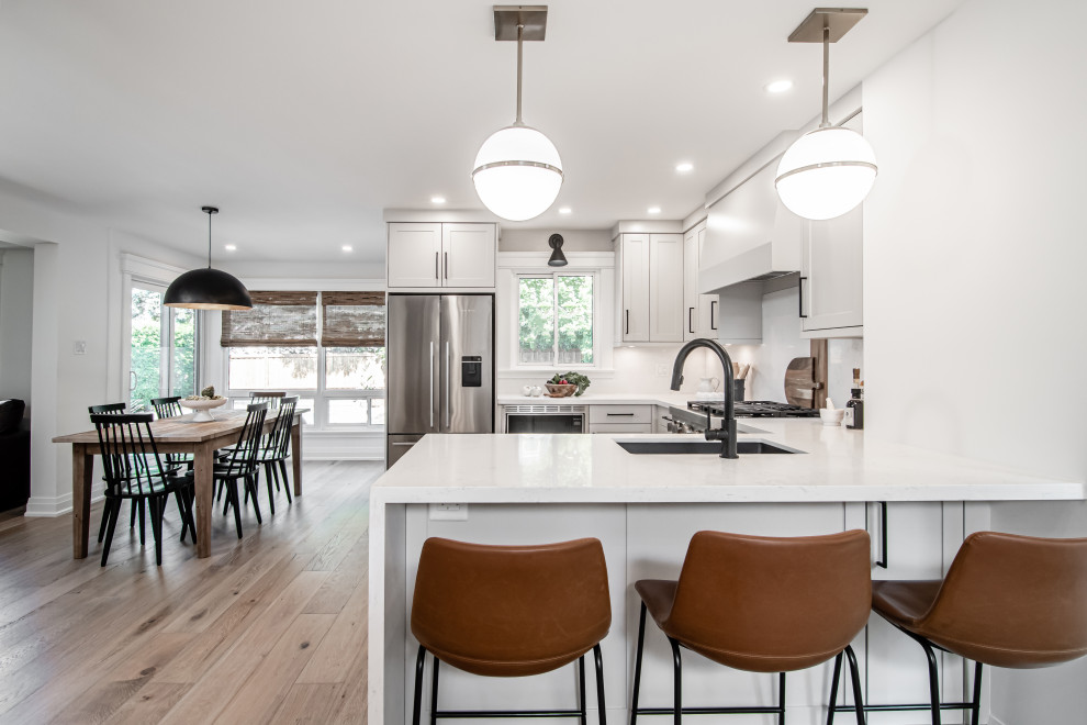 Example of a danish home design design in Toronto