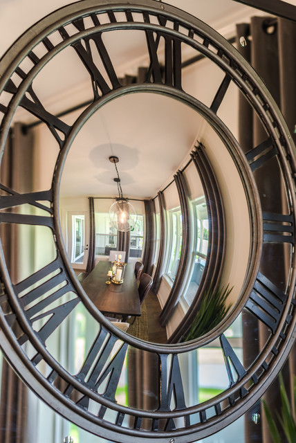 The Hampton Model Home Decor transitional-dining-room