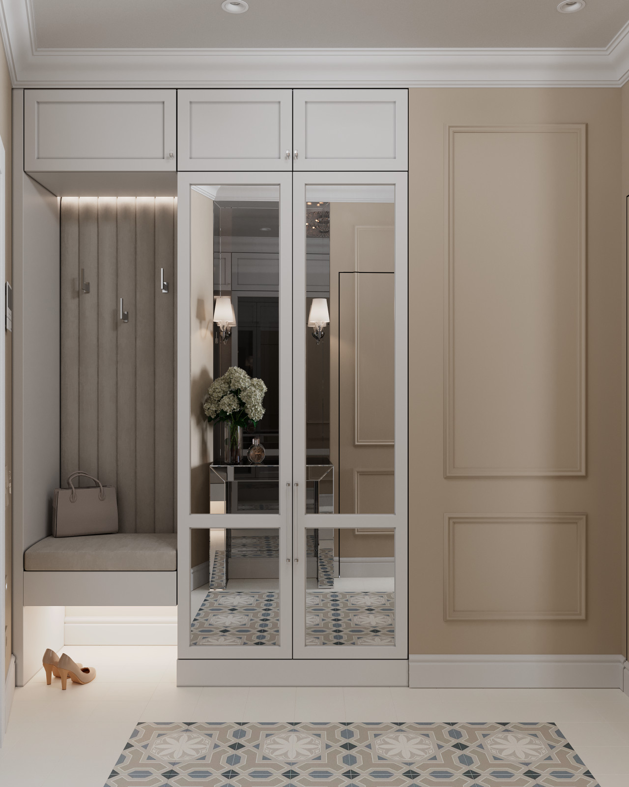 Американская классика в однокомнатной квартире