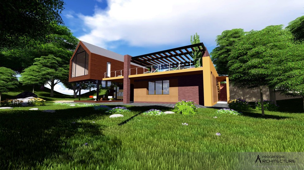 Современный стильный летний дом