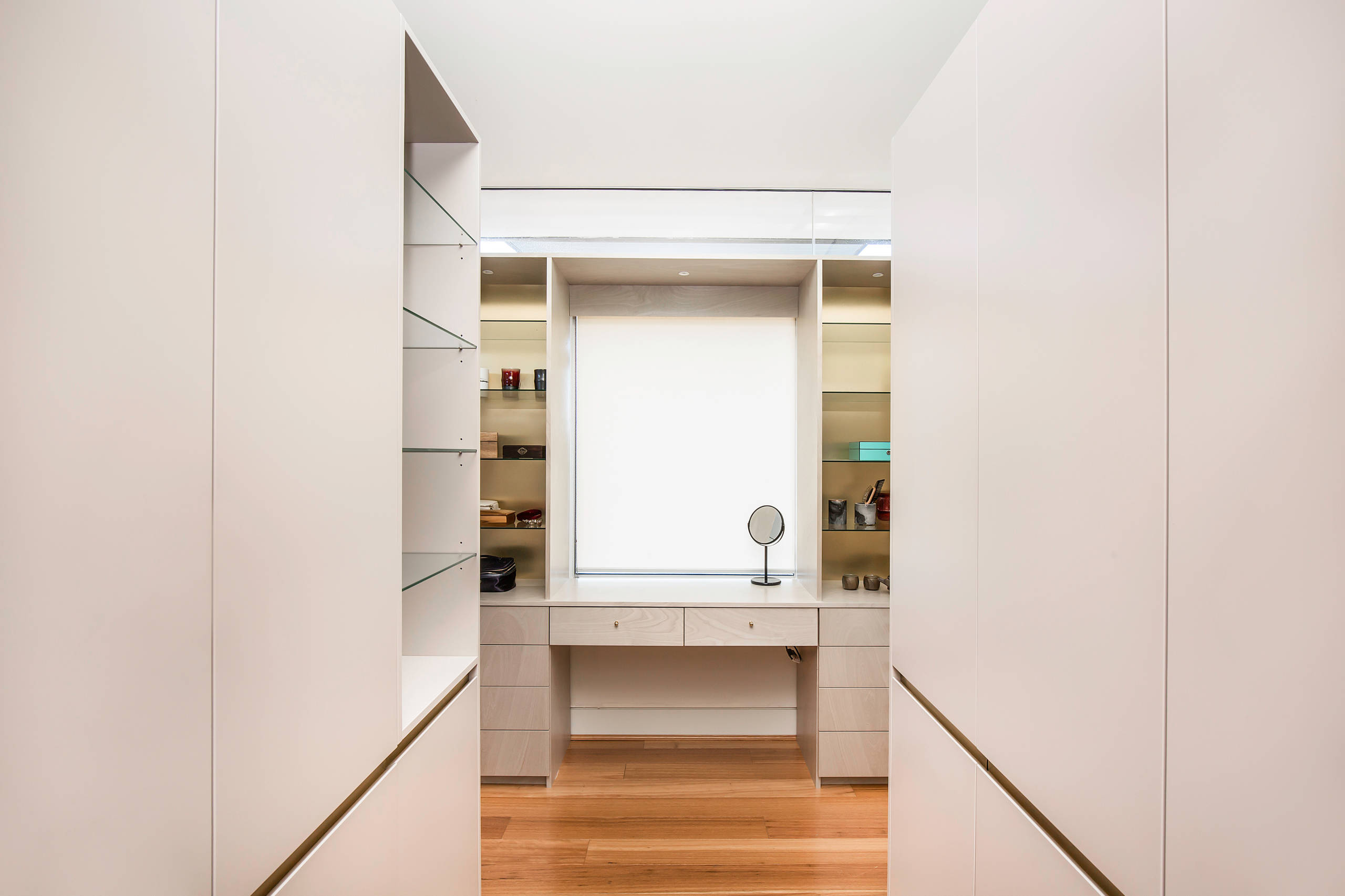 WIR and Dressing table . Brass finger pull