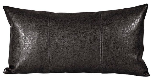 Howard Elliott Sultry Black Kidney Pillow Contemporary