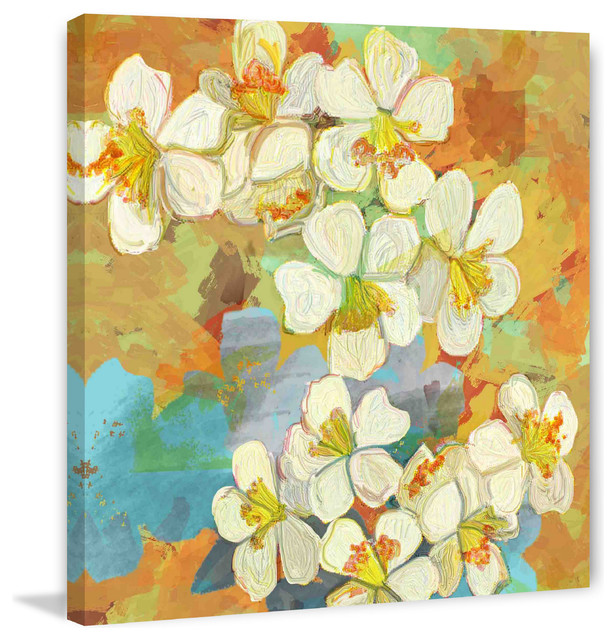 "Oil" Painting Print on Canvas, 32"x32" Contemporary Prints And Posters by Marmont Hill