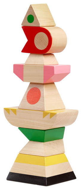 Handmade Totem Wooden Stacking Toy by Oliver Helfrich