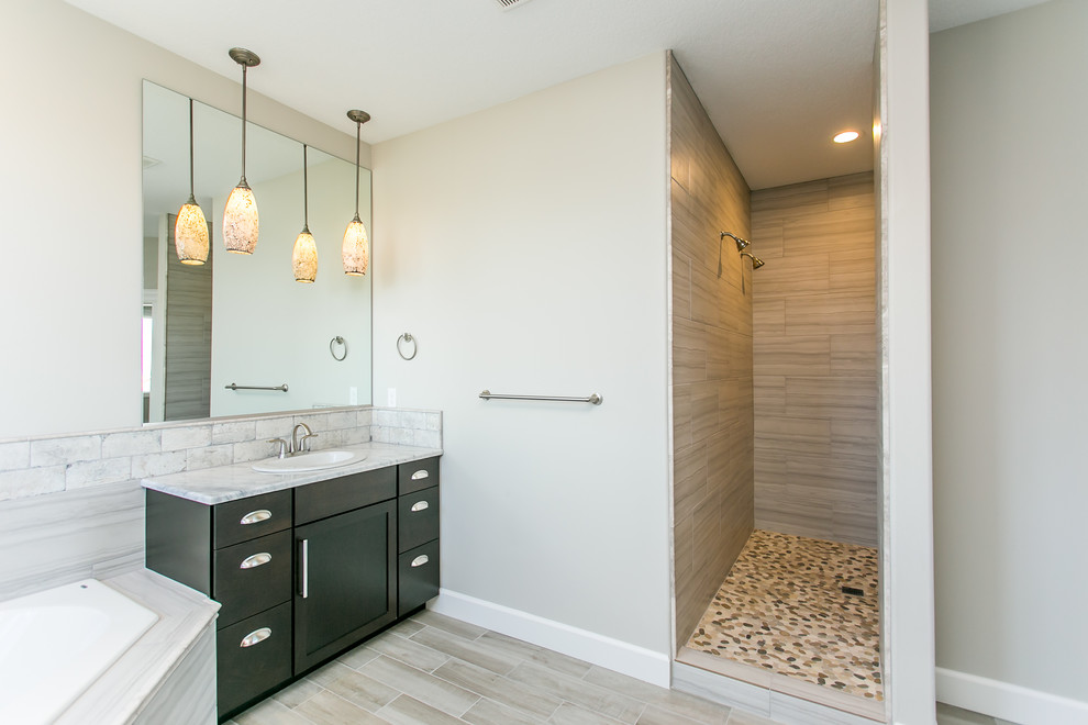 Inspiration for a transitional bathroom remodel in Seattle