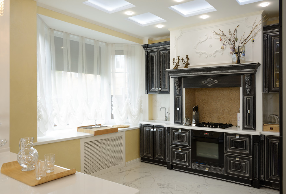 Интерьер загородного дома в классическом стиле 240м2