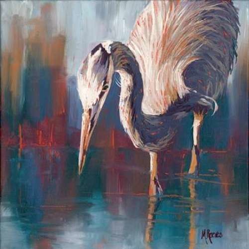 Urban Heron by Molly Reeves Canvas Print