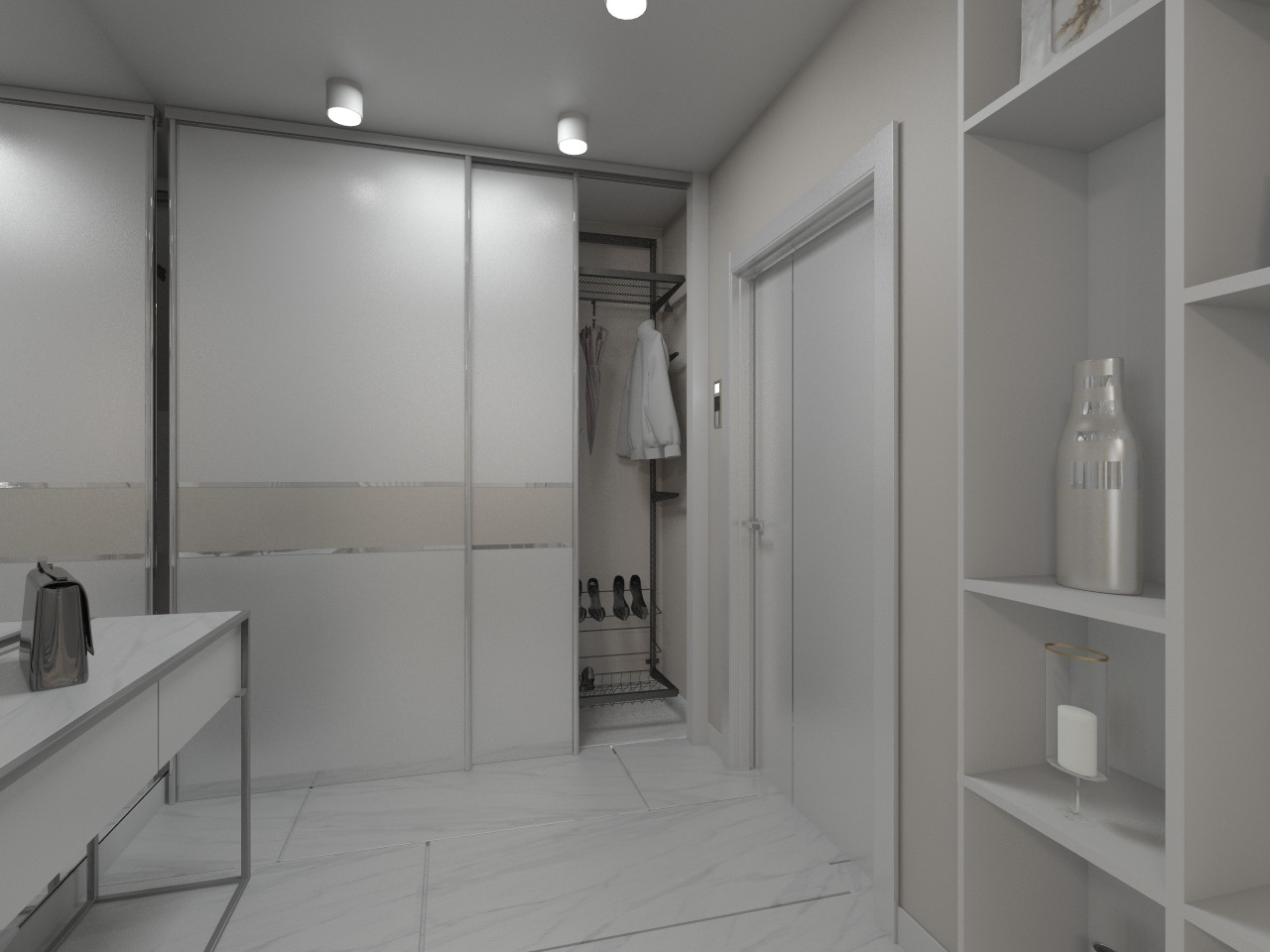 Современный интерьер в светлых тонах