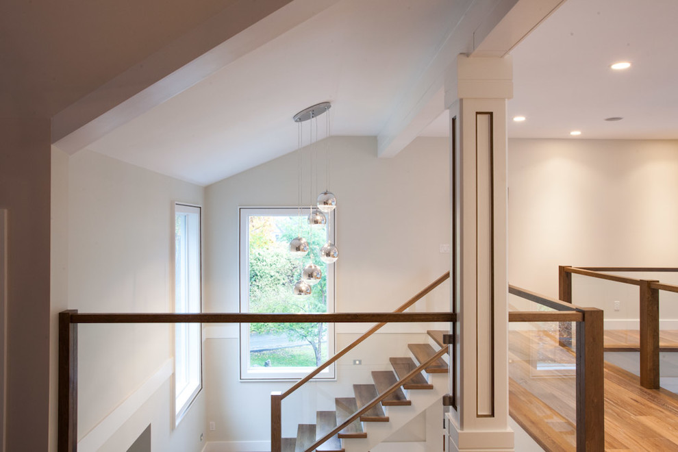 Transitional staircase in Vancouver.