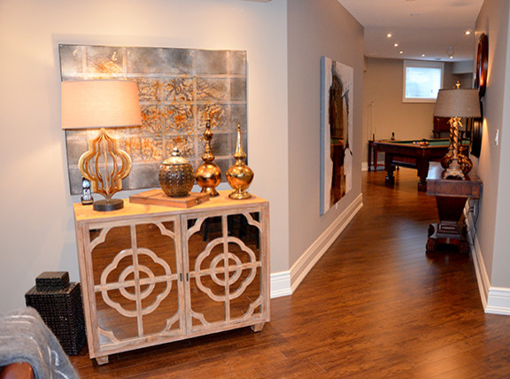 Inspiration for a transitional home design remodel in Toronto