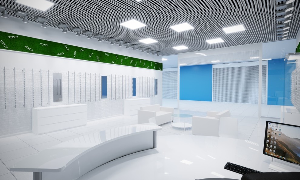 Дизайн интерьера салона оптики