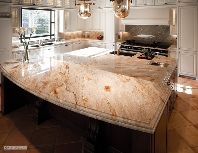 The Brazilian Dream Quartzite Kitchen Mediterranean Kitchen