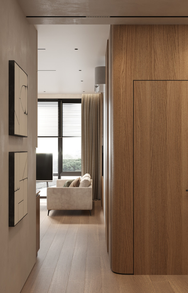 Интерьер видовой квартиры с террасой