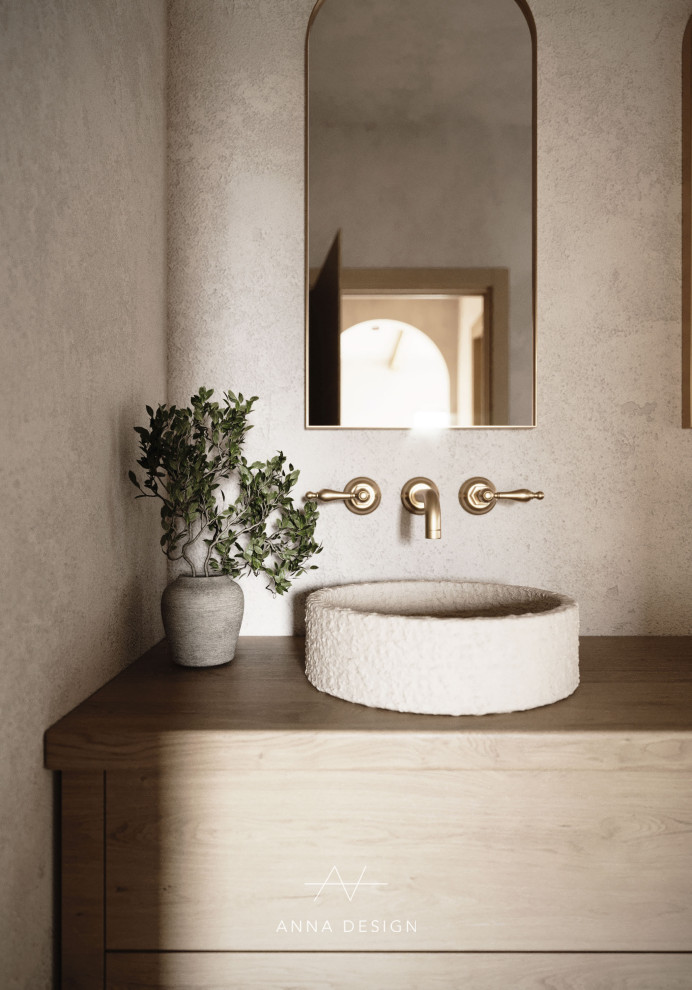 West Hollywood - Modern - Powder Room - Los Angeles - by Anna Design ...