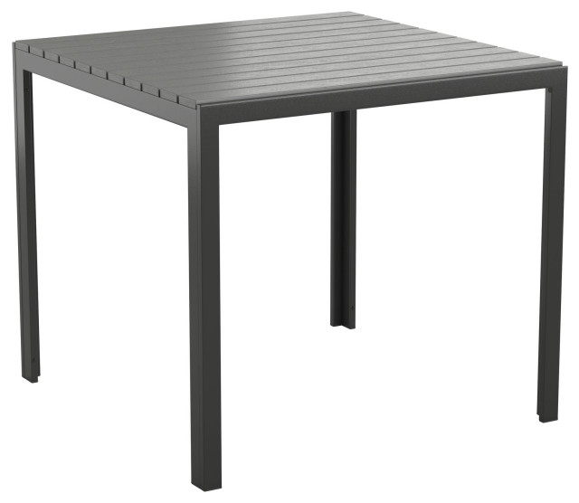 Black All-Weather Patio Table, SB-A268T-BK-GG