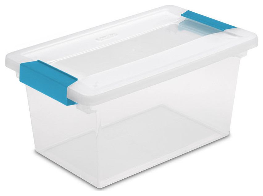 Sterilite 19628604 Medium Clip Box, Clear - Contemporary - Storage Bins ...